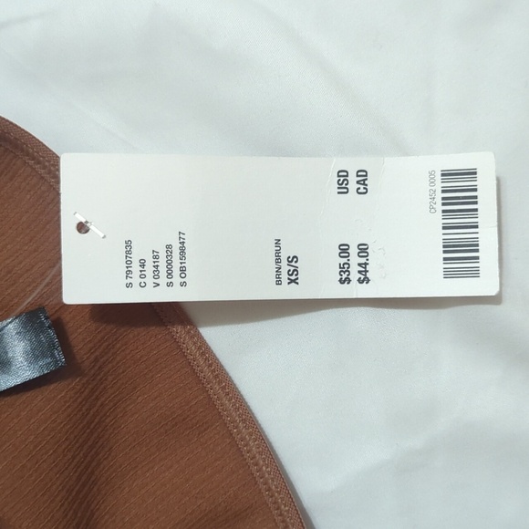 NWT Out From Under Sleeveless Cutout Top, Color Brown Size XS/S - Picture 14 of 15